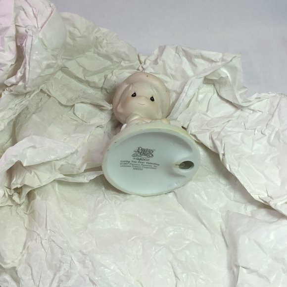 Precious Moments "Loving You Dear Valentines" Baby Collection Figurine #306932 - Picture 2 of 8